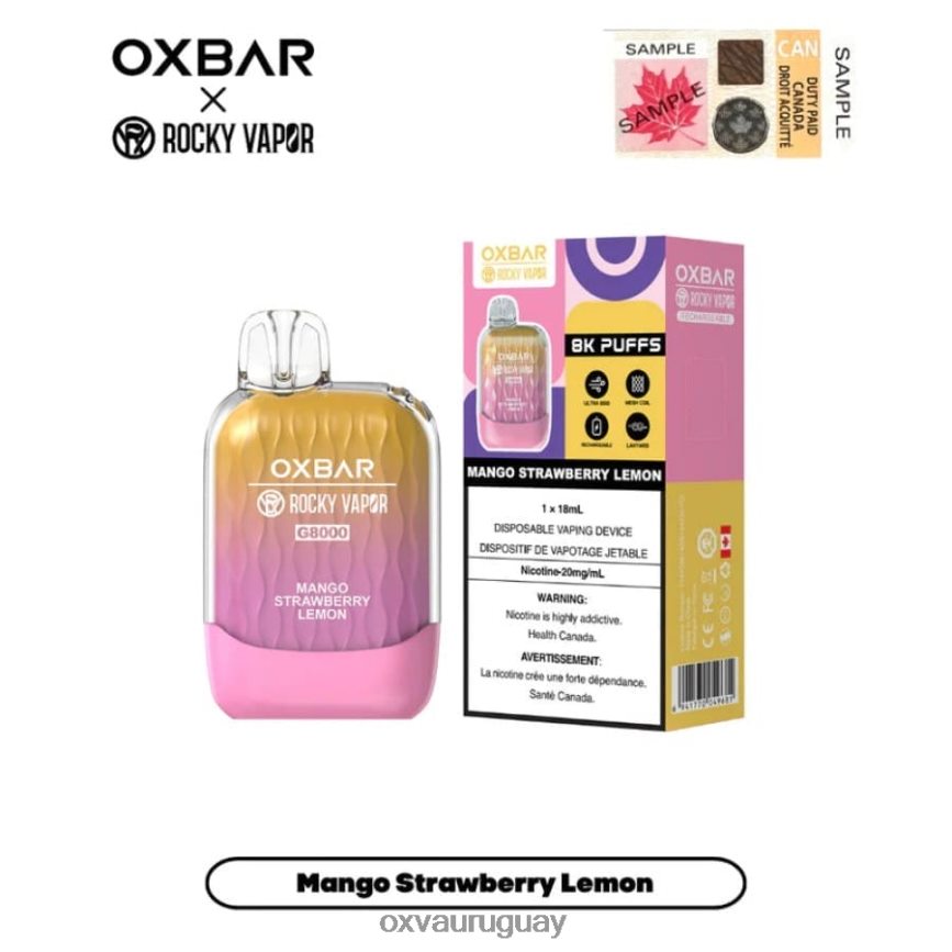 OXVA OXBAR G8000 8VHZXZ10 - OXVA Montevideo mango fresa limon