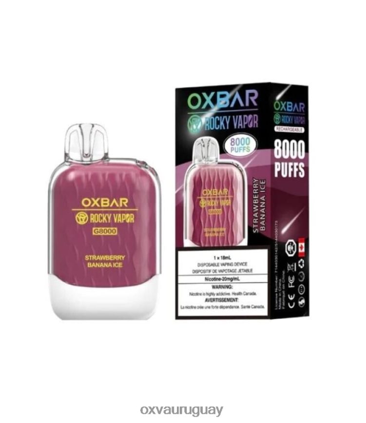 OXVA OXBAR G8000 8VHZXZ41 - OXVA Vape Pod hielo de fresa y plátano