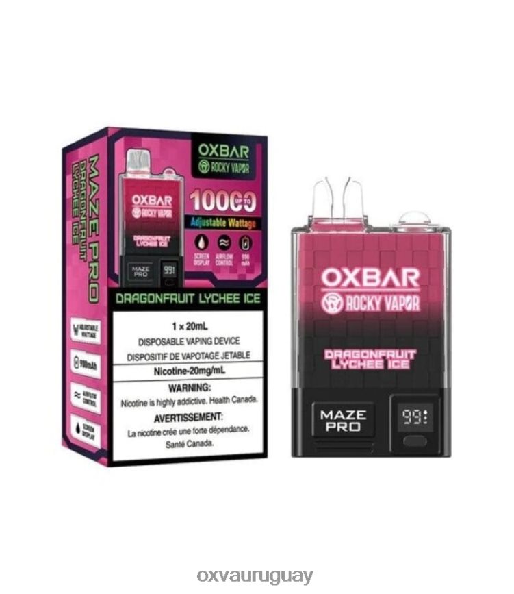 OXVA OXBAR MAZE PRO 10000 8VHZXZ25 - OXVA Vape Flavors hielo de lichi de fruta del dragón