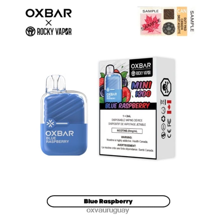 OXVA OXBAR MINI 1200 8VHZXZ24 - OXVA Nicotine frambuesa azul