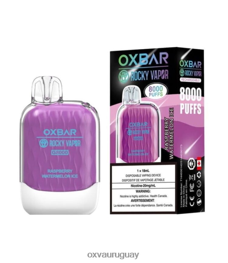 OXVA OXBAR G8000 8VHZXZ40 - OXVA Montevideo hielo de sandía frambuesa