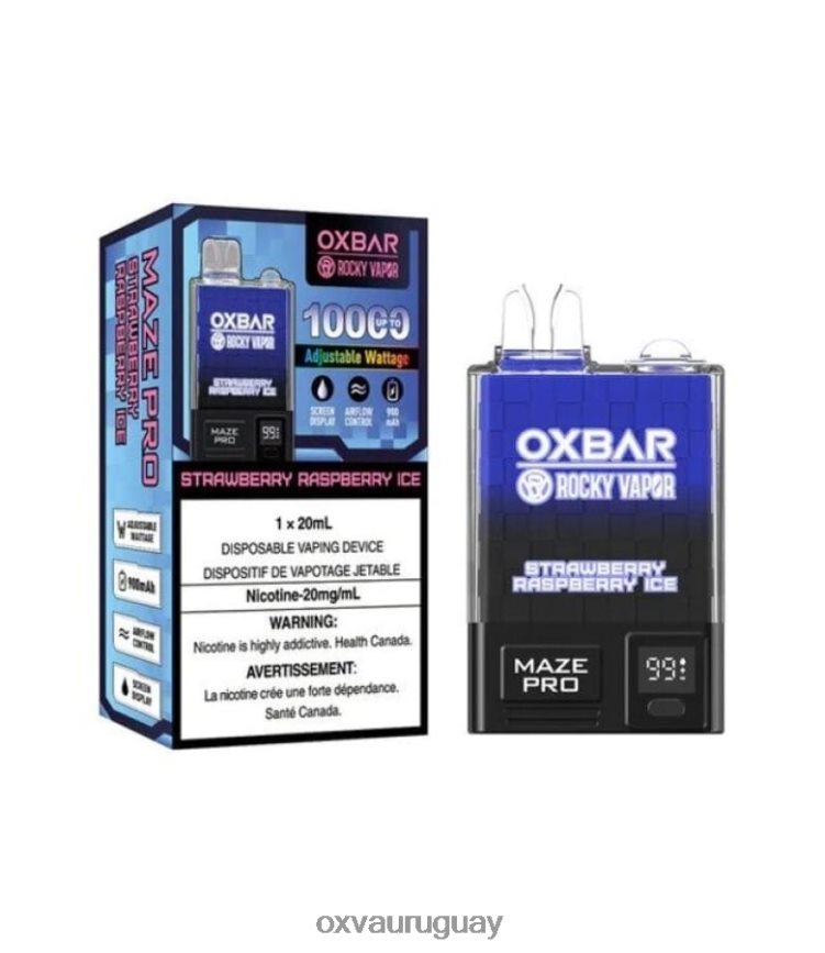 OXVA OXBAR MAZE PRO 10000 8VHZXZ30 - OXVA Montevideo hielo de fresa y frambuesa